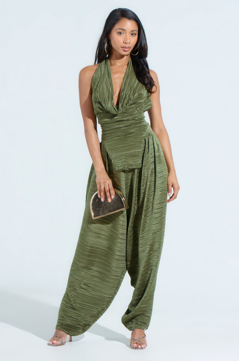 CROIX DROP CROTCH PLISSE PANT