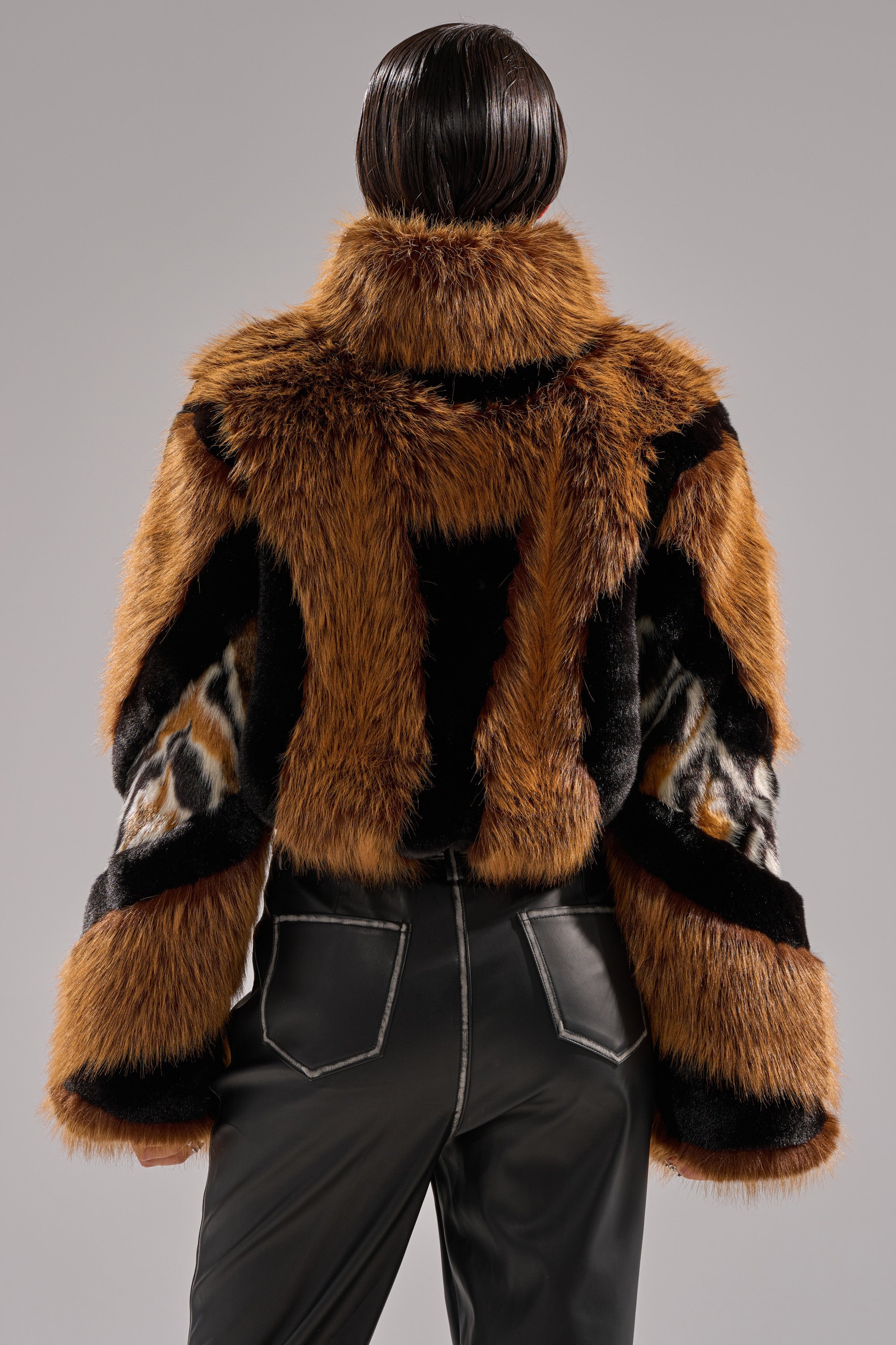 TWISTER PATCHWORK FAUX FUR