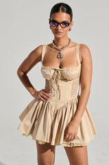 SPIN ABOUT YOU POPLIN MINI DRESS