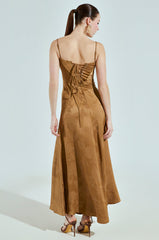 THAT GIRL SATIN MAXI DRESS