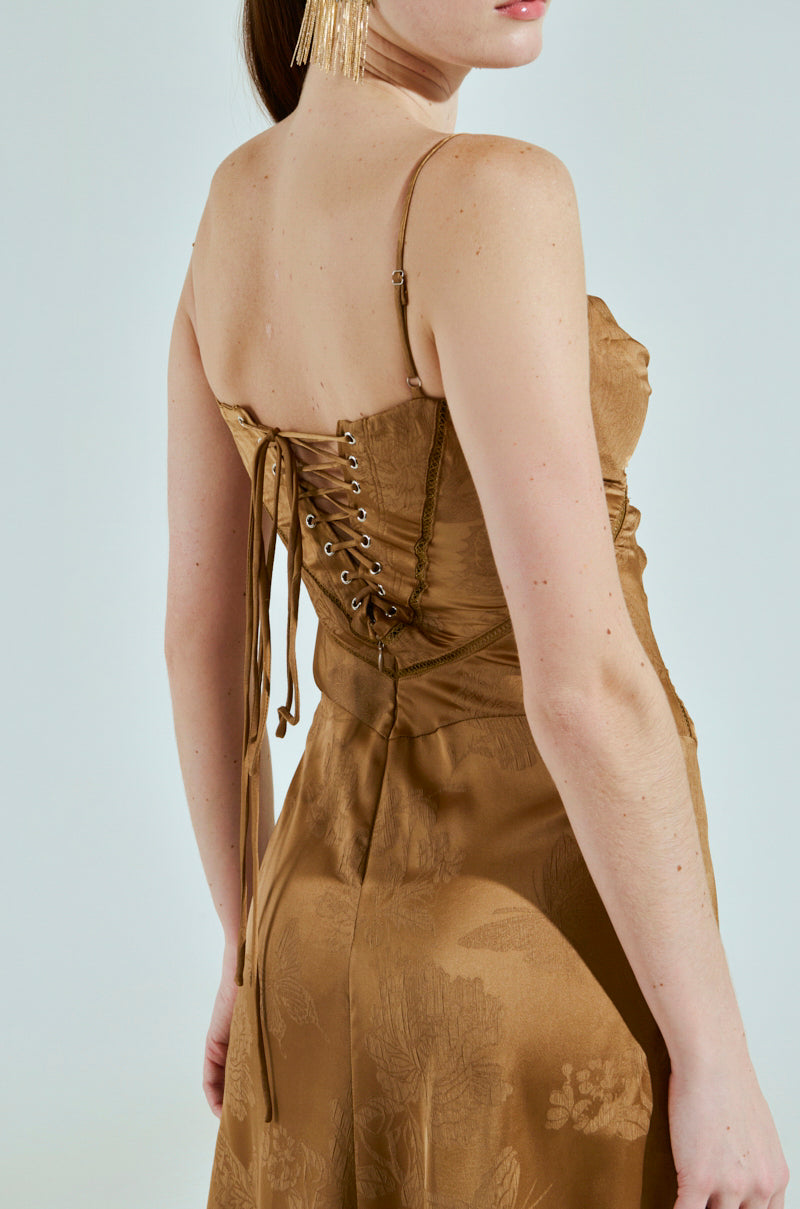 THAT GIRL SATIN MAXI DRESS