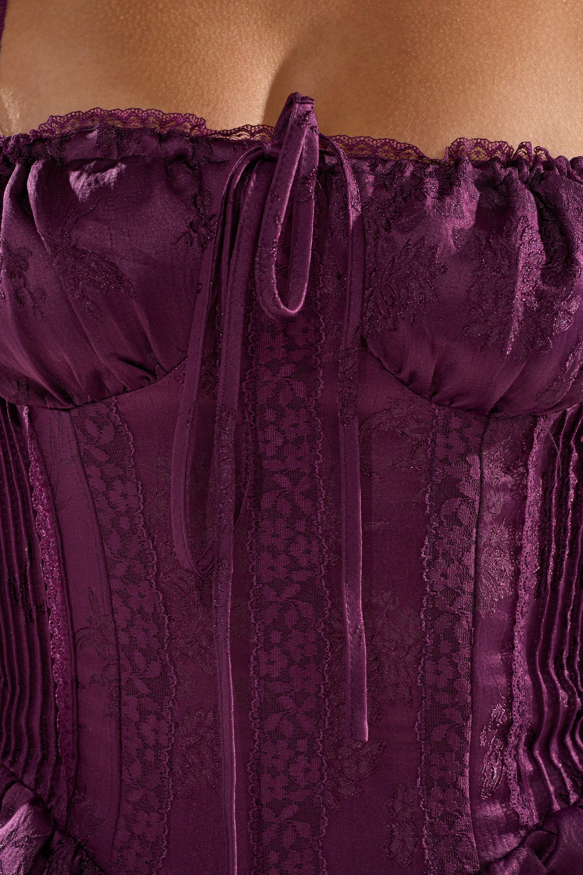 DANCE WITH ME MINI DRESS IN PLUM