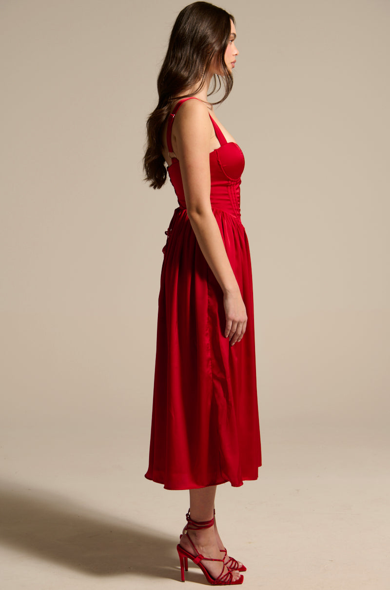 DEEP INSIDE MIDI DRESS