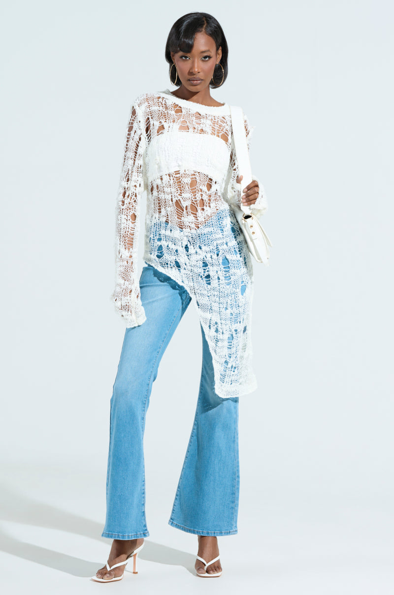 ASYMMETRICAL KNIT TOP