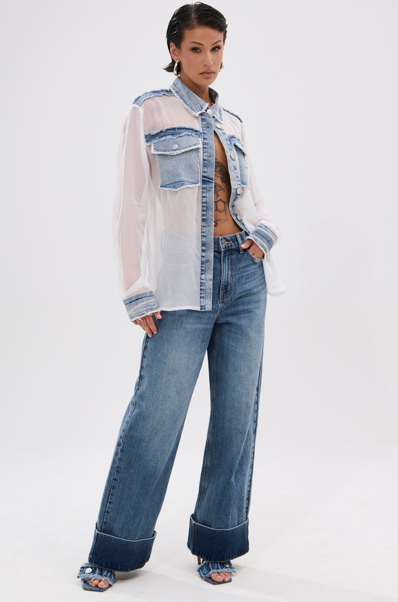 JORDAN WIDE LEG DENIM