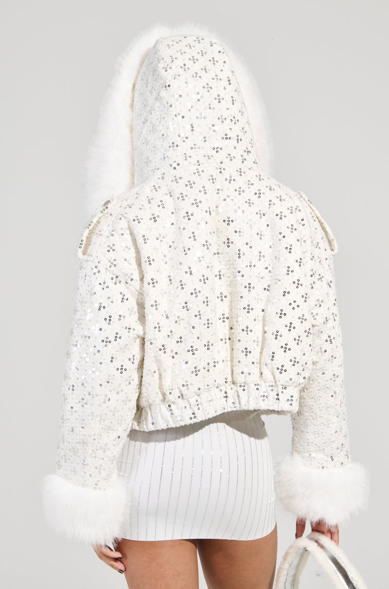 SNOWBIRD FUR TRIM PUFFER