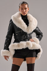 BABY IT'S COLD OUTSIDE FUR TRIM MOTO
