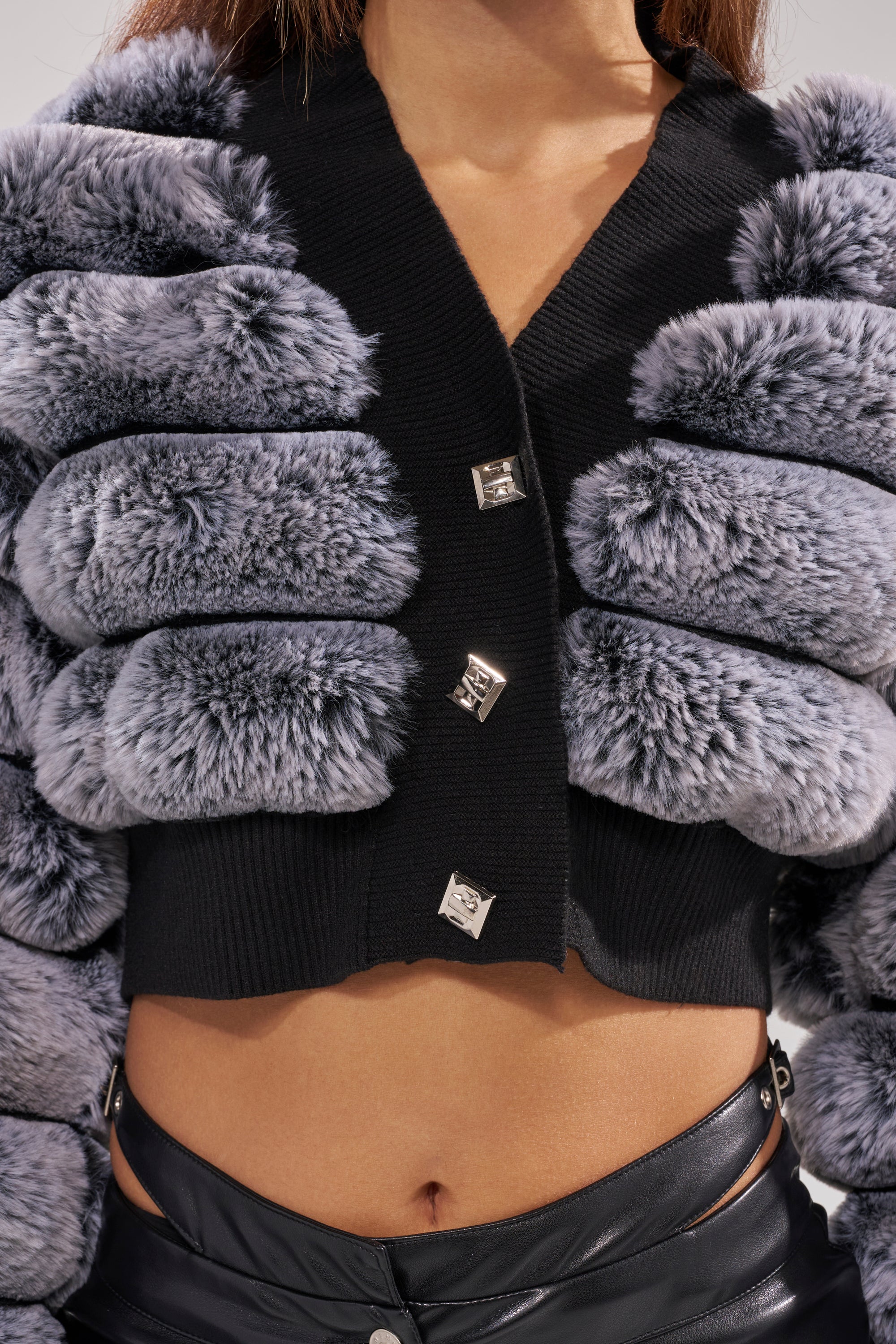 WILD HEART FAUX FUR CARDIGAN