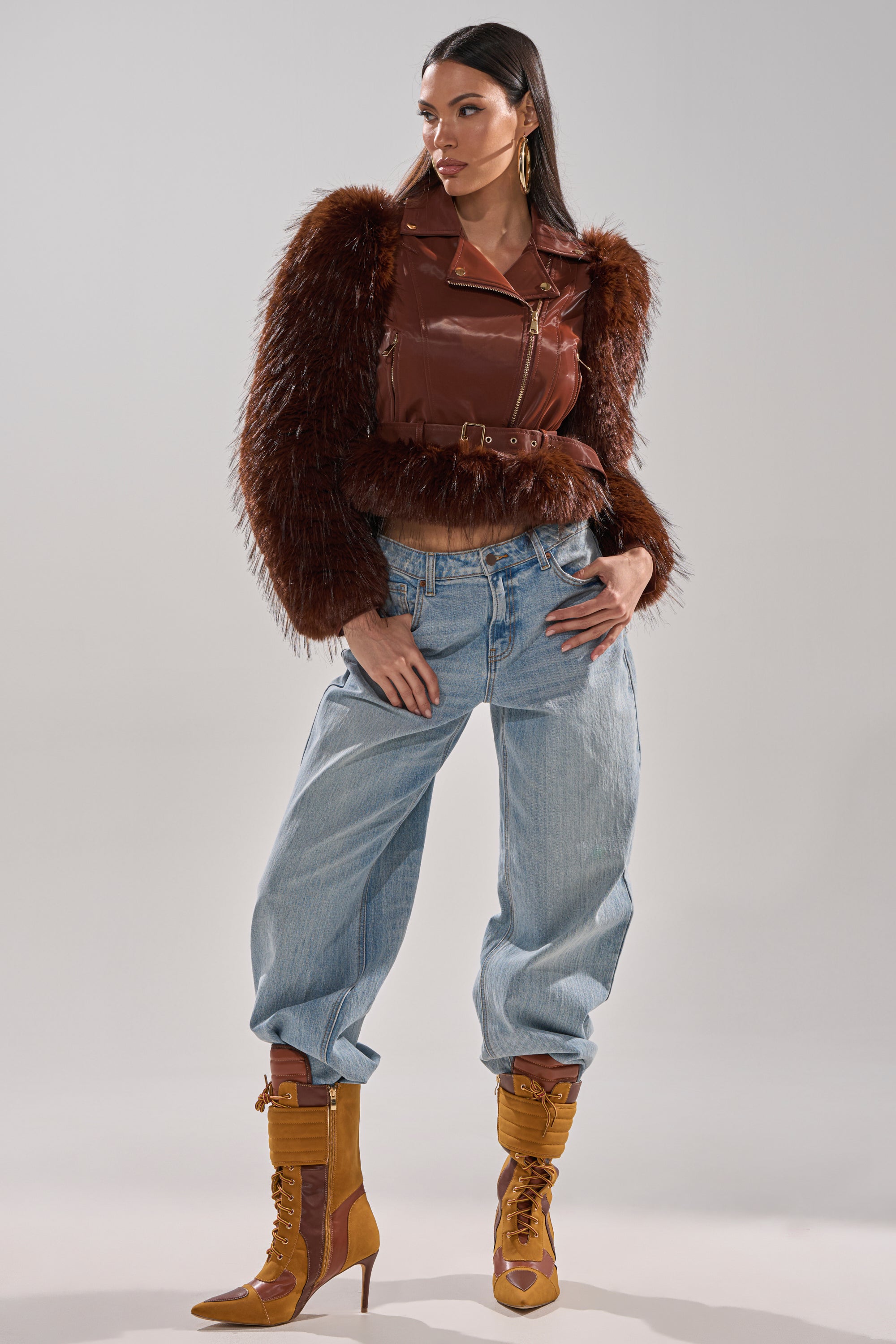 SPEND IT ALL FUR TRIM MOTO