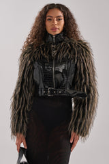 LIGHT IT UP FUR TRIM MOTO