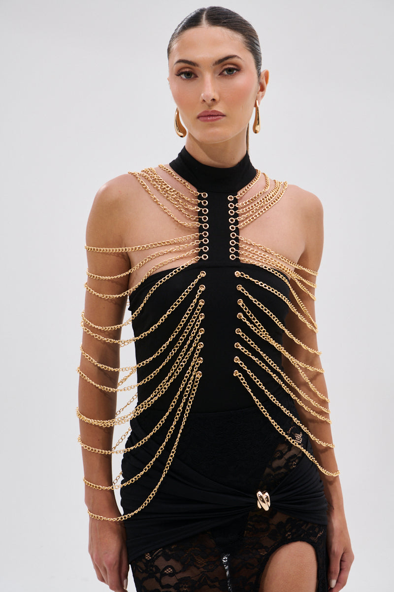 CHAINS DRIP BODYSUIT