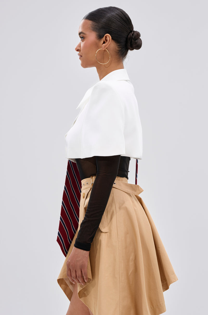 GET WITH IT BUTTON DOWN BODYSUIT