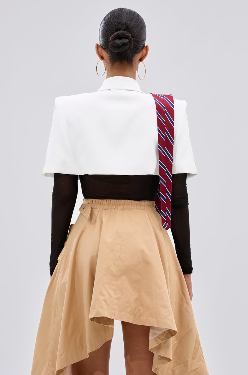 GET WITH IT BUTTON DOWN BODYSUIT