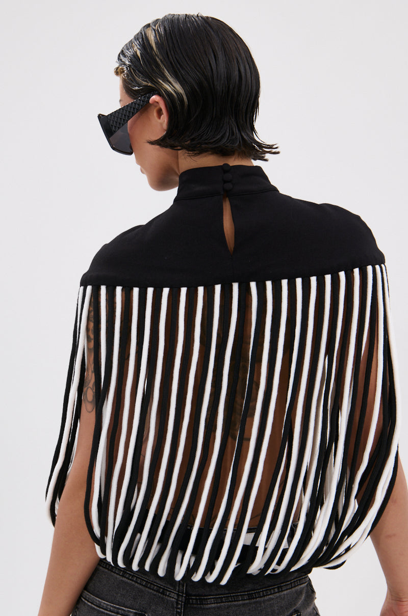 POWER TRIP FRINGE BLOUSE