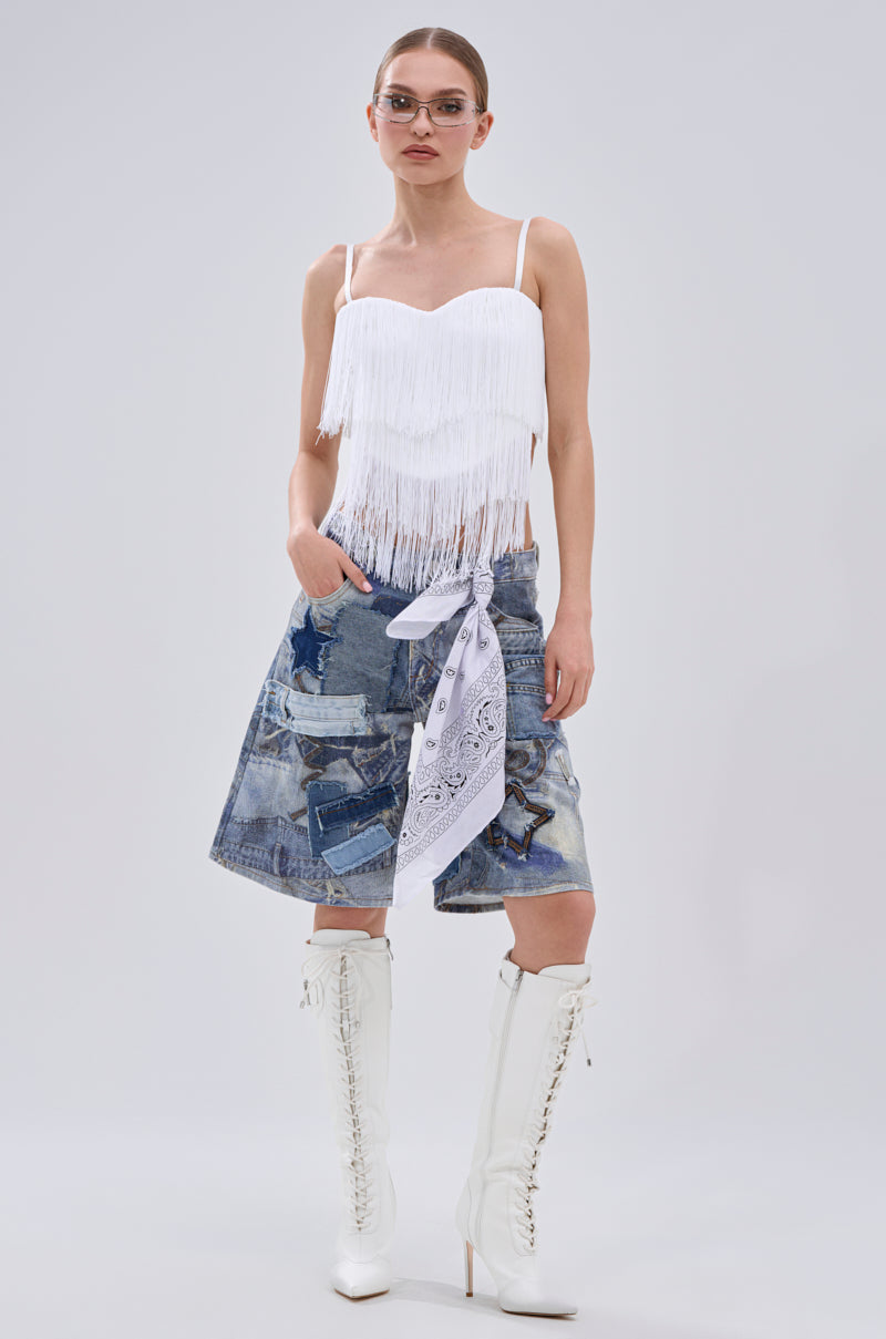 SHAKE IT FOR ME FRINGE BLOUSE