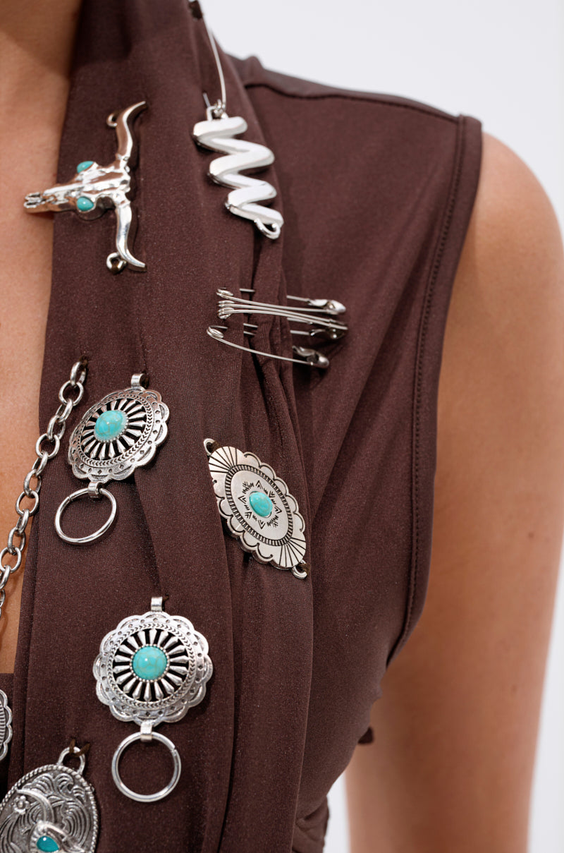 SO BLESSED COWL NECK BLOUSE