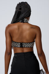 THE BEST HAS YET TO COME RHINESTONE BODYSUIT