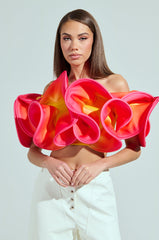 SUNSET DREAMS OFF THE SHOULDER CROP TOP