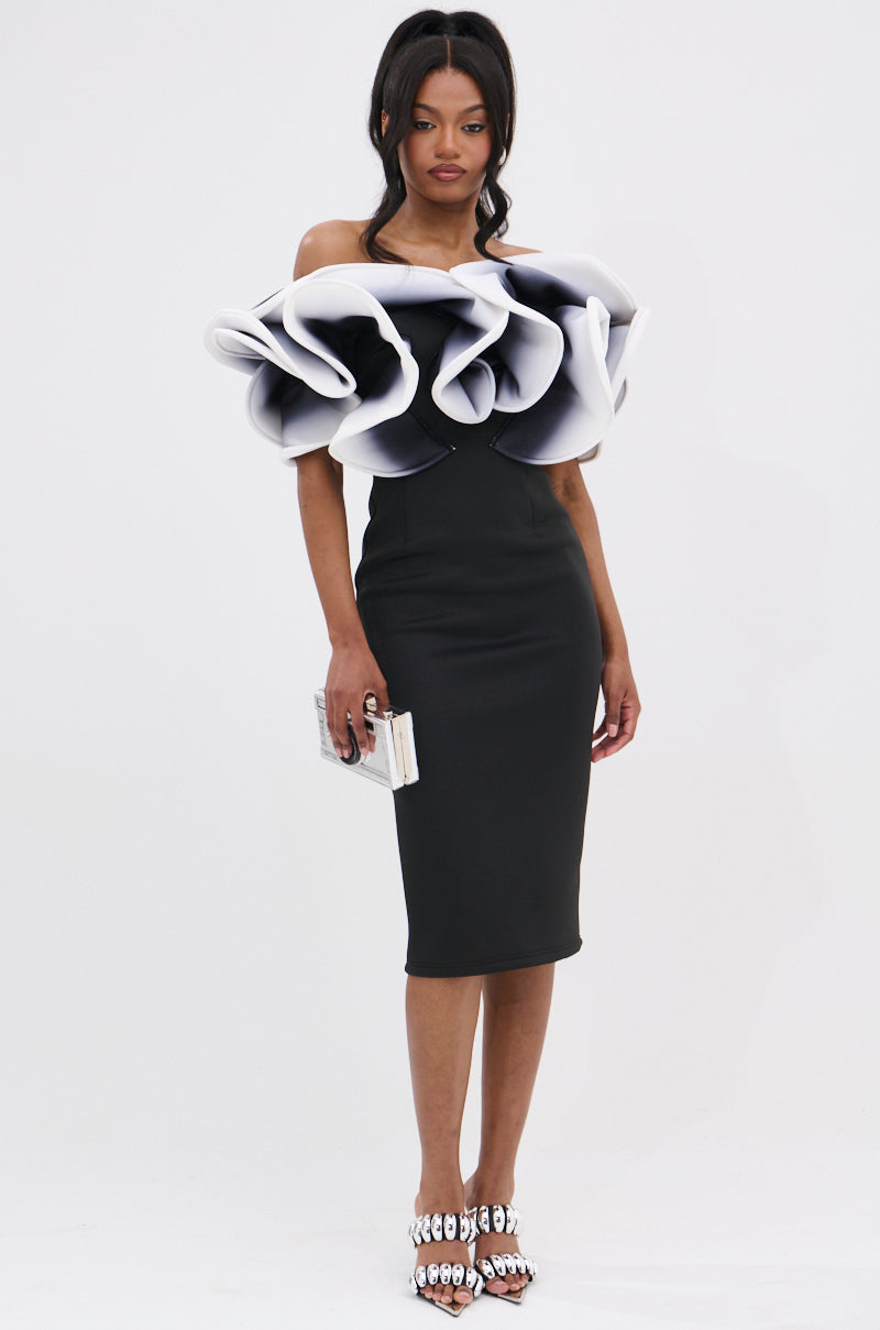 PRETTY WOMAN OMBRE MIDI DRESS