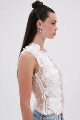 UNTAMED FLORAL LACE TOP