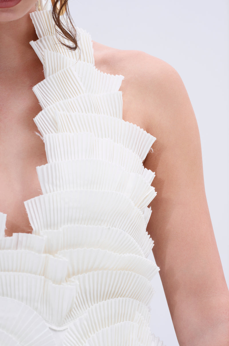 ONE OF ONE BANDAGE MINI DRESS IN WHITE