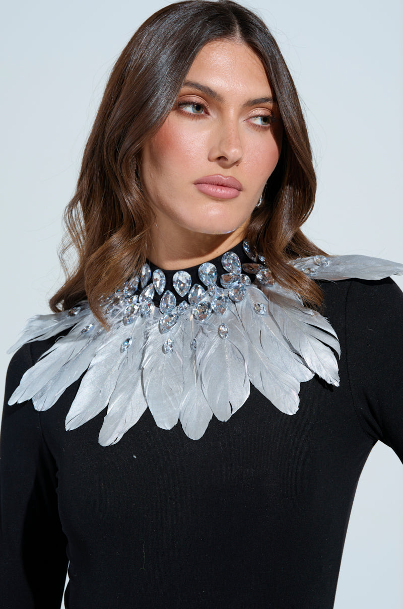 RISE FROM THE ASHES GLOVED KNIT BODYSUIT