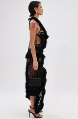 MOMENTS IN TIME CROCHET MAXI DRESS