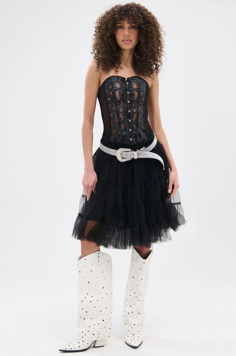 TAYLOR MESH CORSET TOP