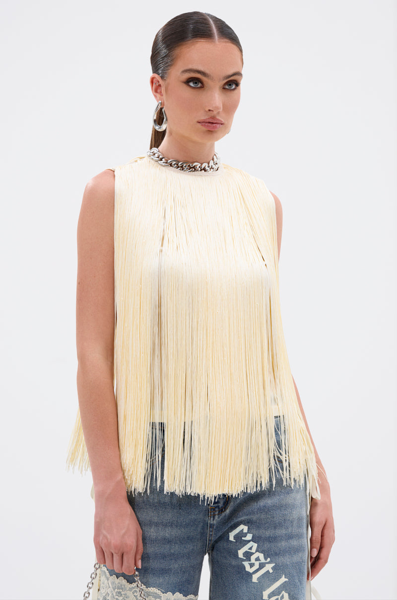 SUNSHINE LOVER FRINGE BLOUSE