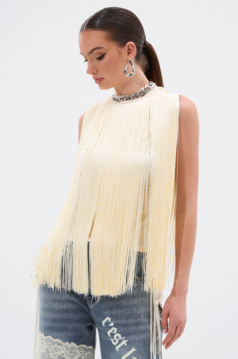 SUNSHINE LOVER FRINGE BLOUSE