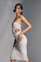 PRINCESS TREATMENT PEARL MIDI DRESS