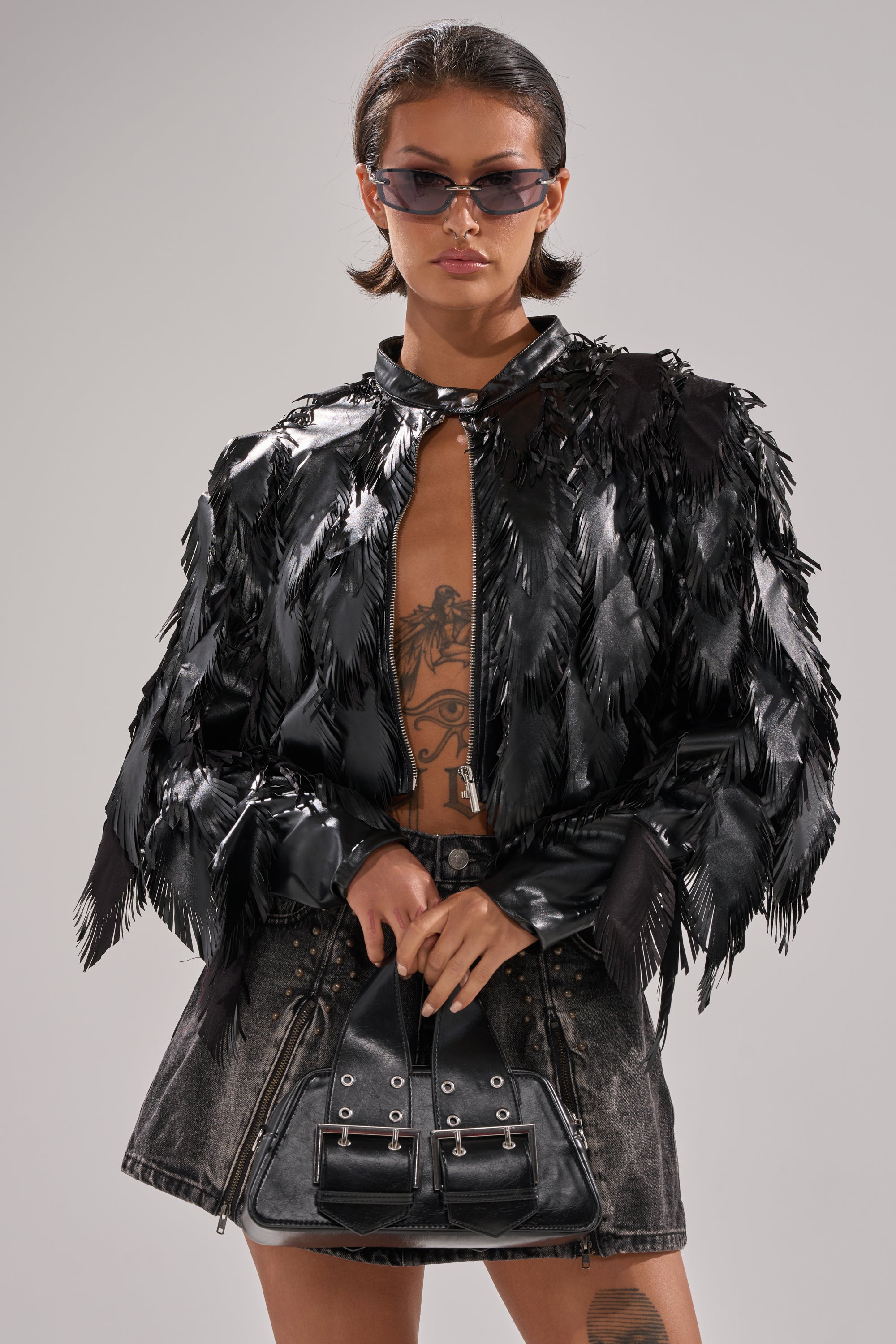 AVANT GARDE LASER CUT BOMBER