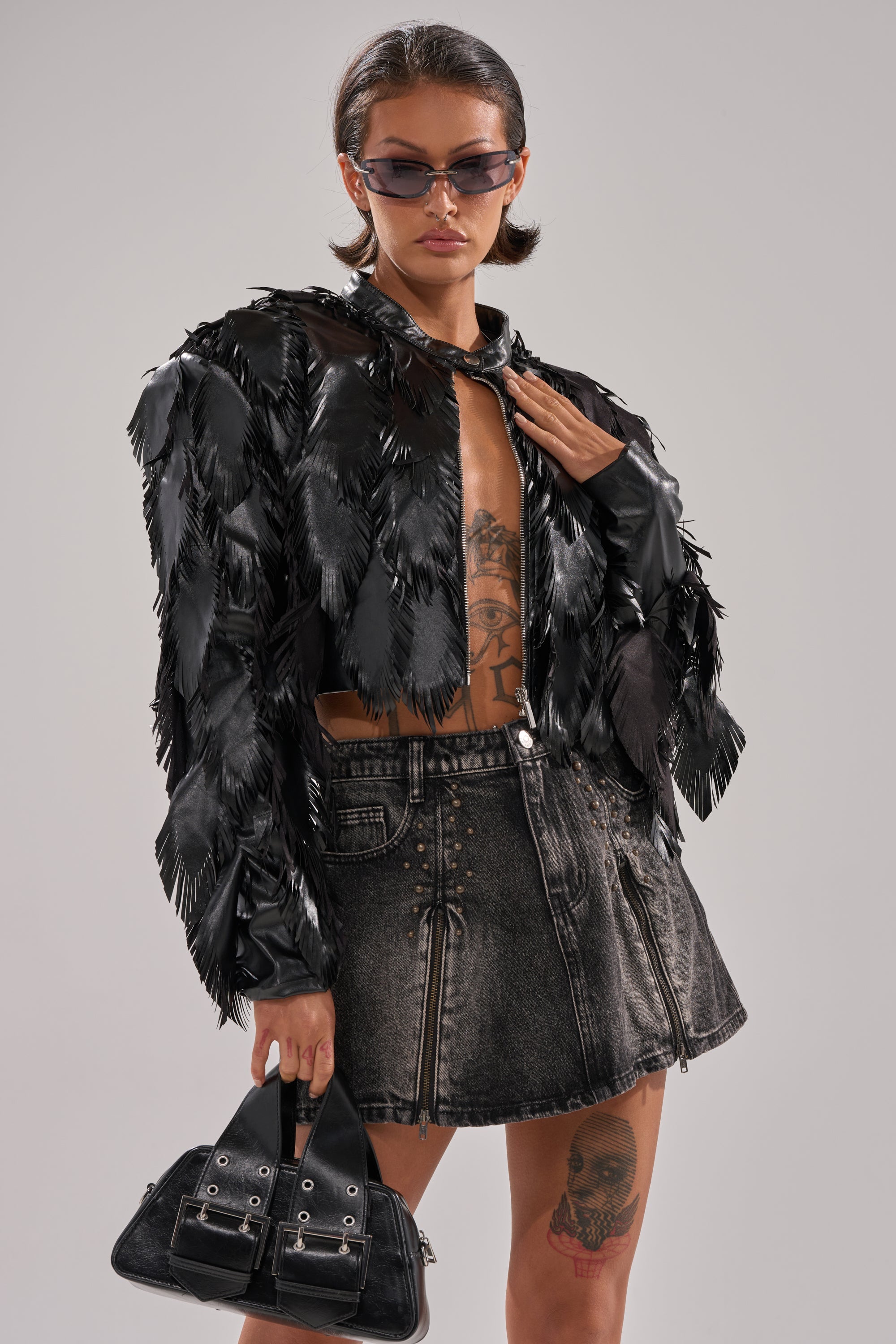 AVANT GARDE LASER CUT BOMBER