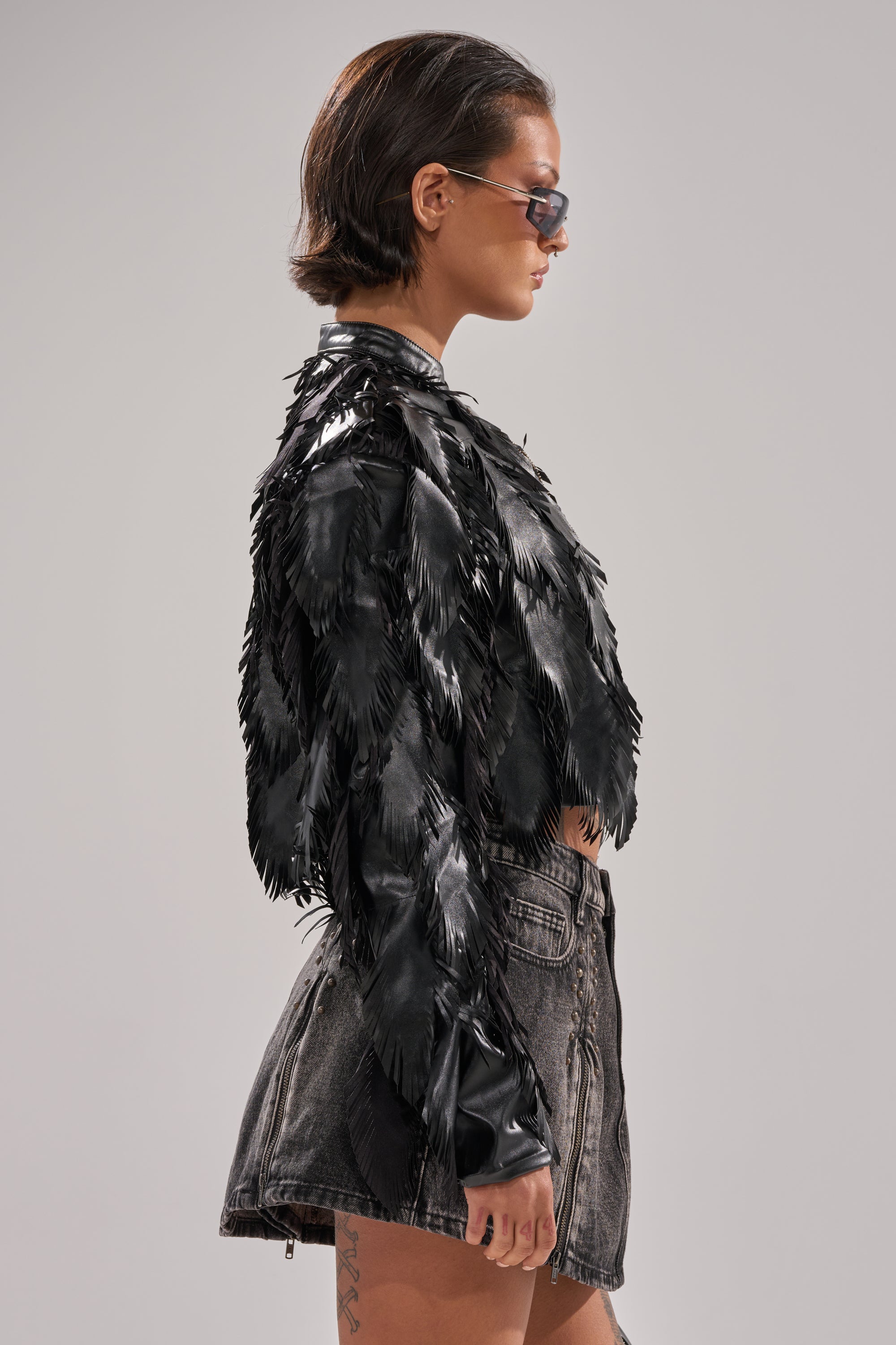 AVANT GARDE LASER CUT BOMBER