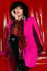 A LA MODE MINI BLAZER DRESS