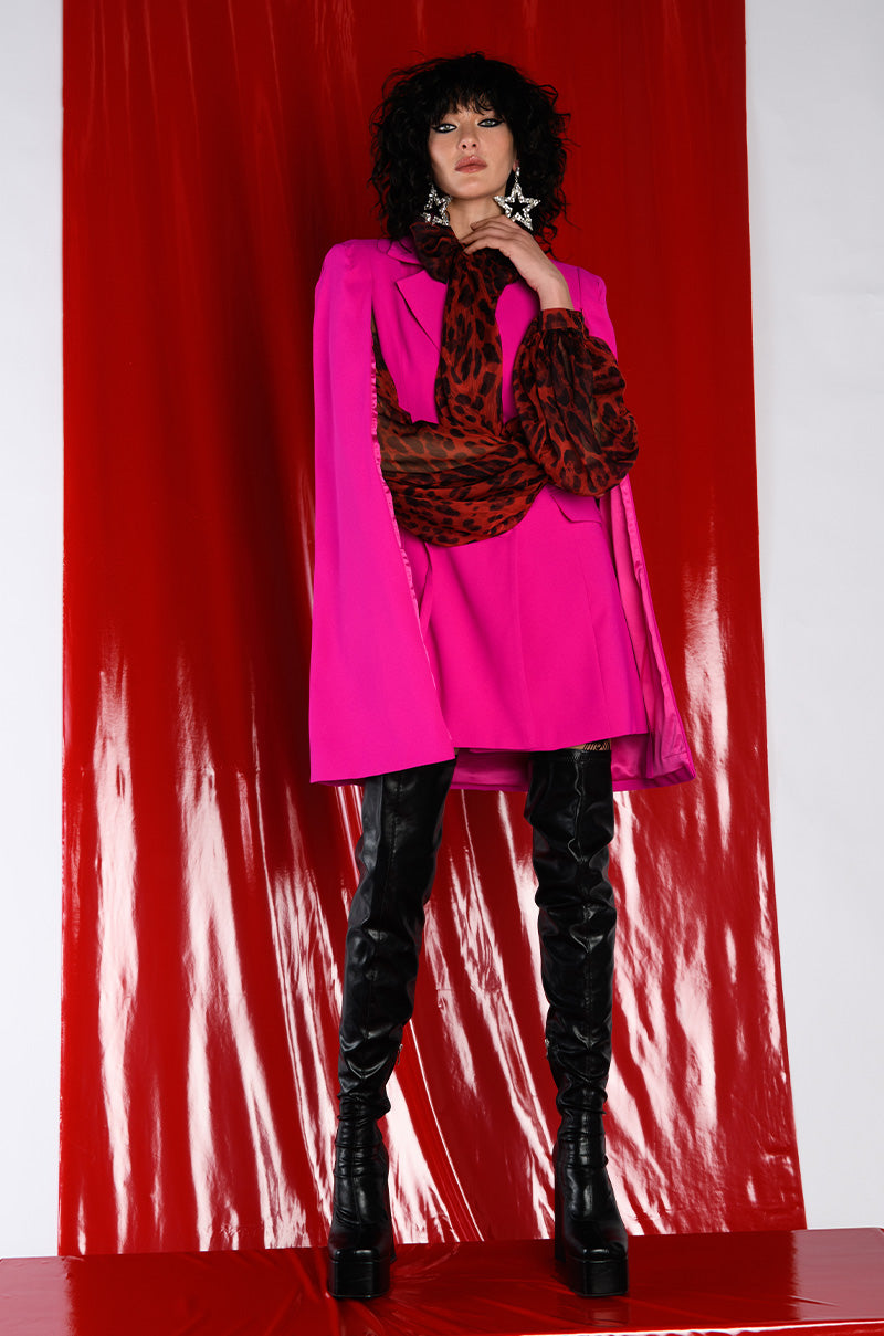 A LA MODE MINI BLAZER DRESS