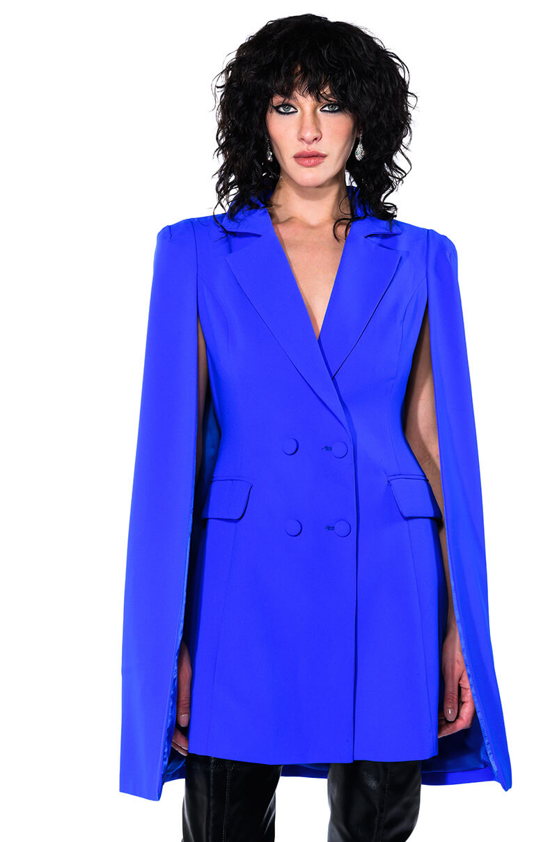 A LA MODE MINI BLAZER DRESS