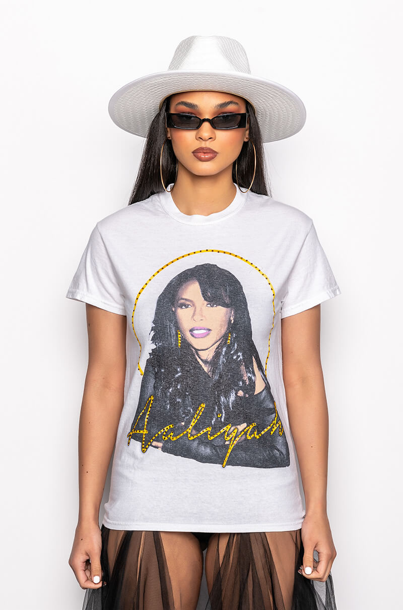 AALIYAH RHINESTONE TSHIRT