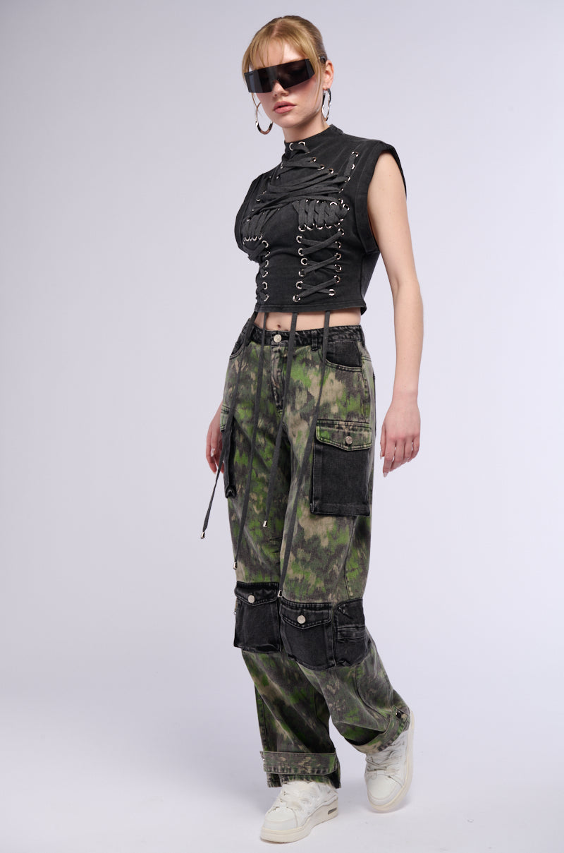 ABLE TO SEE ME STRAPPY TOP