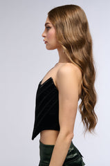 ABOUT LAST NIGHT CORSET TOP IN BLACK