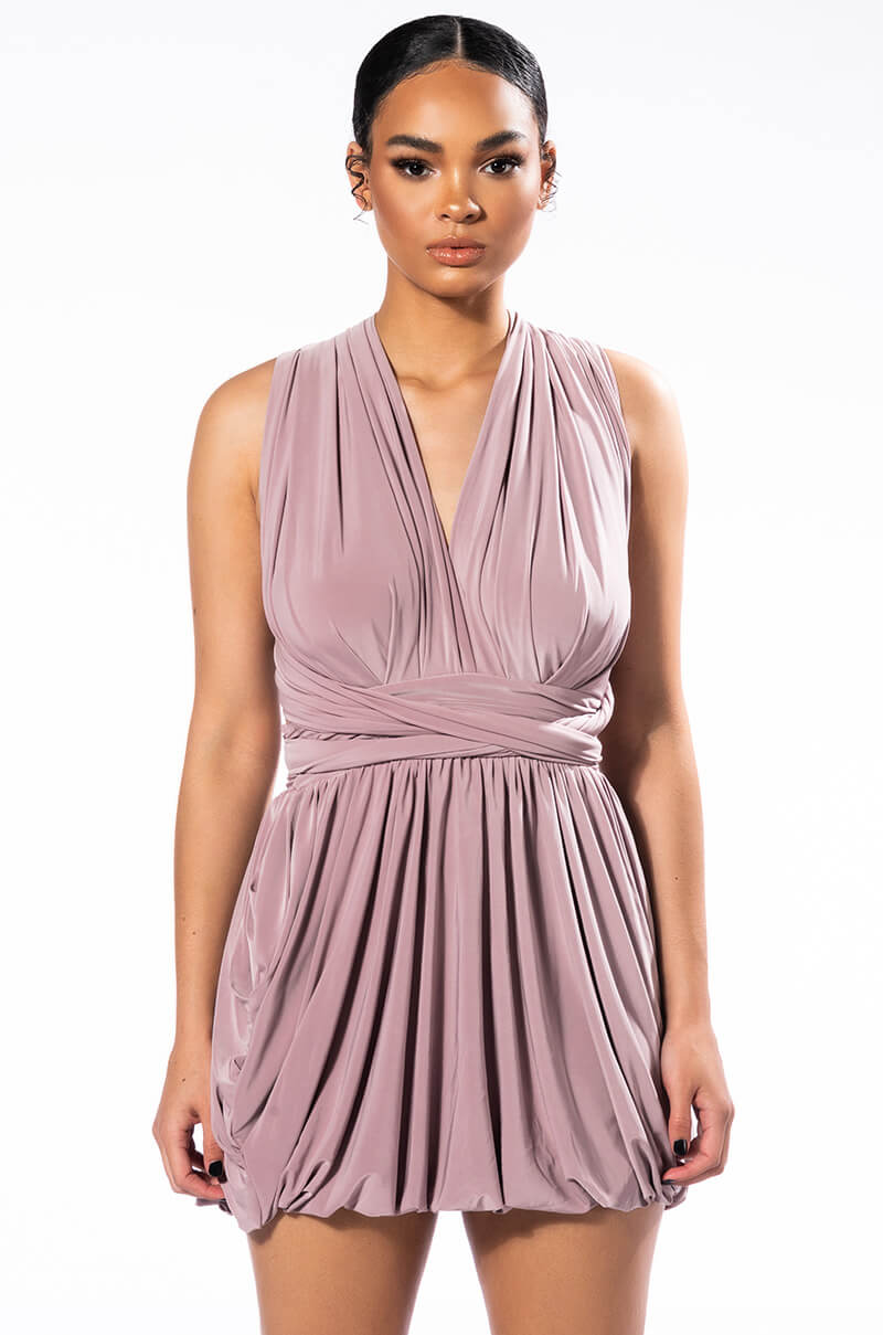 ABOUT TIME SLEEVELESS BUBBLE DRESS