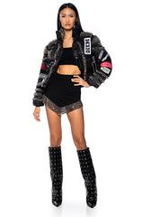 ACDC SPIKE PUFFER COAT