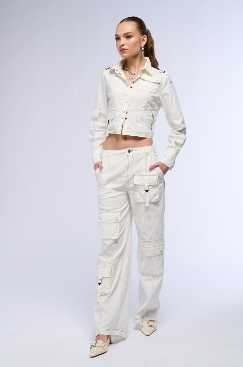 ACED IT WIDE LEG CARGO PANT
