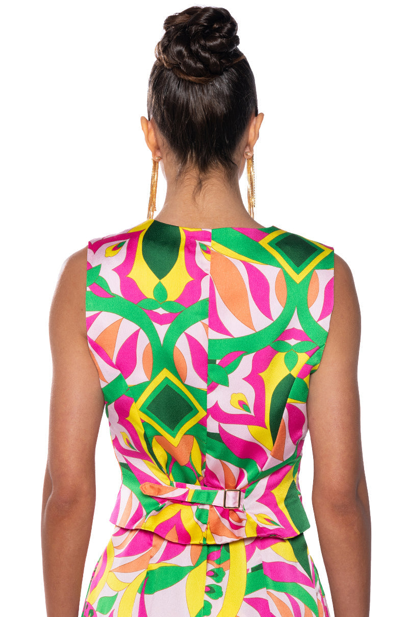 ADDILYNN BUTTON FRONT VEST TOP