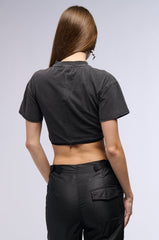 ADDISON CORSET DETAIL T SHIRT