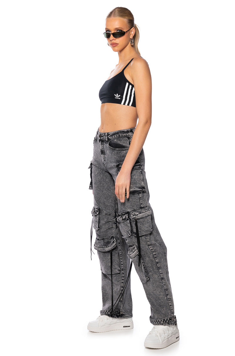 ADIDAS LOGO SCOOPED BRALETTE