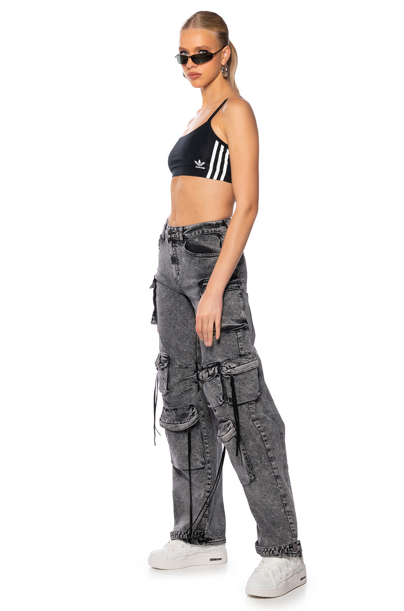 ADIDAS LOGO SCOOPED BRALETTE