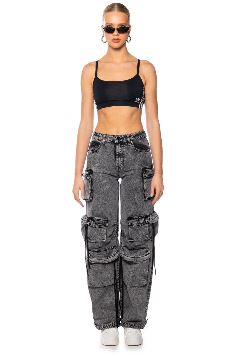 ADIDAS LOGO SCOOPED BRALETTE