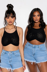 ADMIRE THE ARTWORK MESH UNDERWIRE BRALETTE
