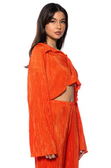 ADVENTURE TO MY WORLD CROPPED BUTTON DOWN